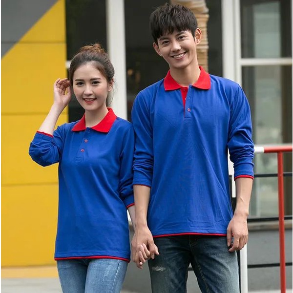 Đồng phục công ty dài tay, đồng phục nhân viên in logo theo yêu cầu  đủ màu