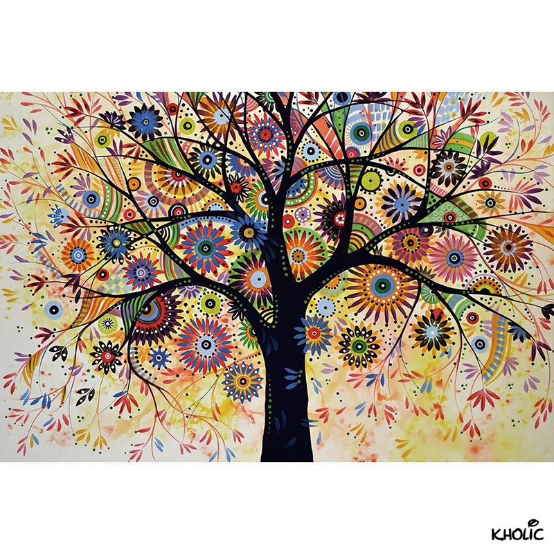 Cây, trò chơi ghép hình bằng gỗ, trò chơi ghép hình 300/520/1000 miếng, trang trí, đồ chơi