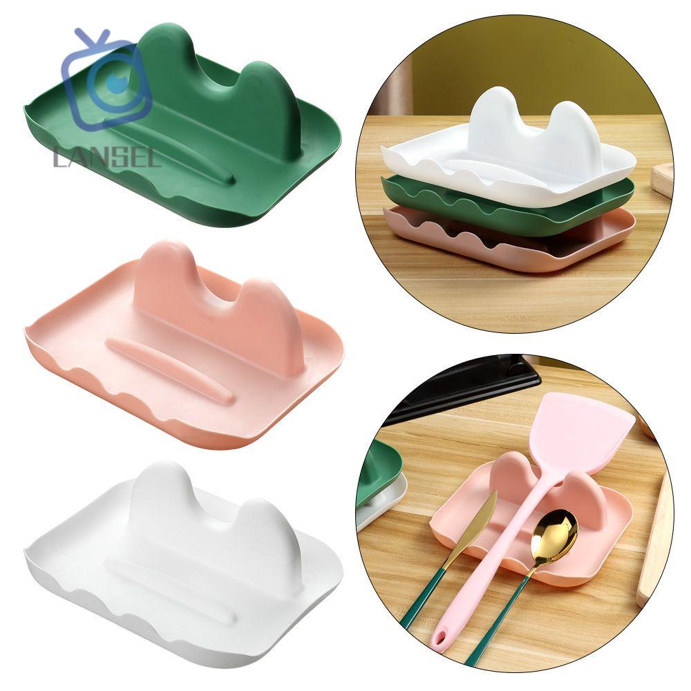 Giá đỡ nắp nồi chống trượt đa chức năng thiết kế tiện lợi cho nhà bếp