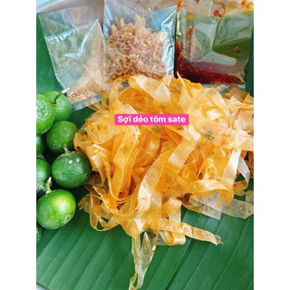 Bánh tráng sợi dẻo tôm sate
