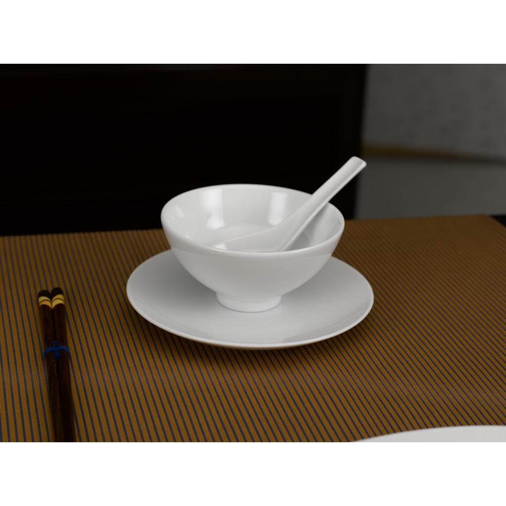 Bộ 10 Chén cơm Minh Long 11 cm Daisy Trắng - Gốm sứ cao cấp Minh Long I