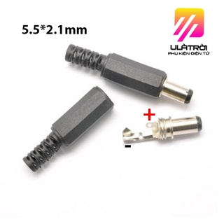 Đầu Jack Nguồn DC 5.5x2.1mm (Đực,Cái) 5 Cái
