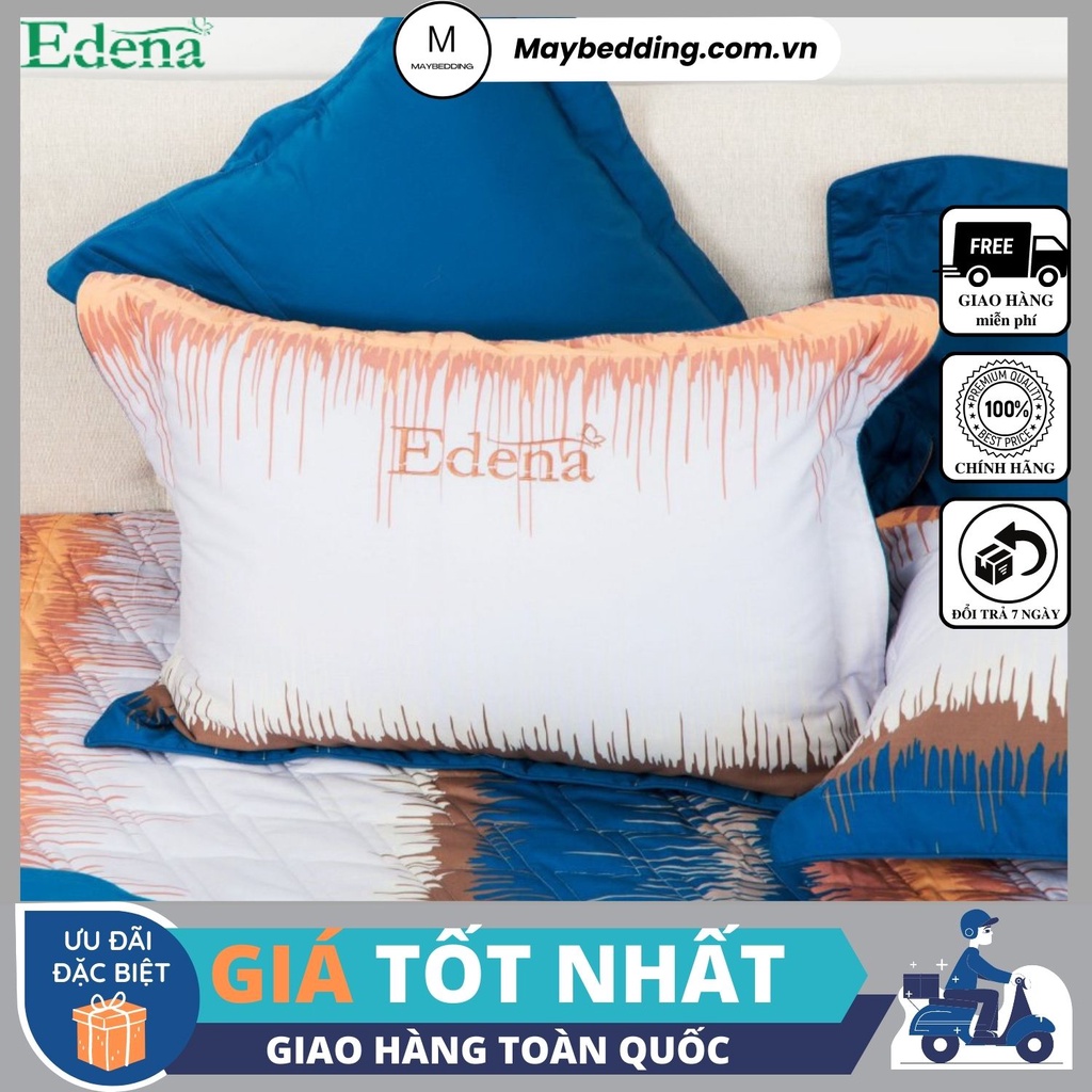 Vỏ gối nằm Edena Cotton In Edena 45x65cm - Chính hãng