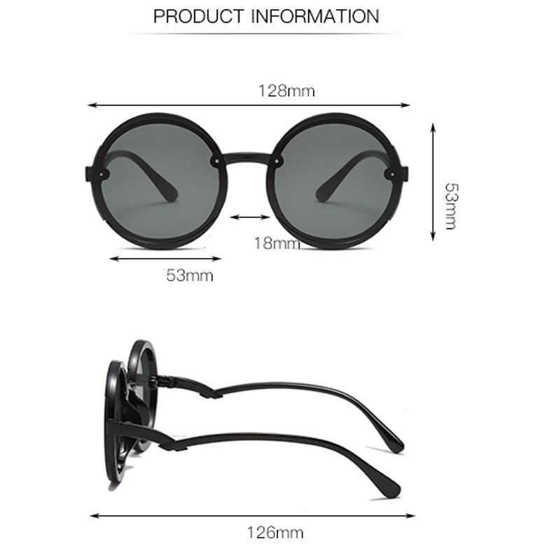 Kính Mát Gọng Tròn Chống Tia UV Thời Trang Hàn Quốc Cho Bé