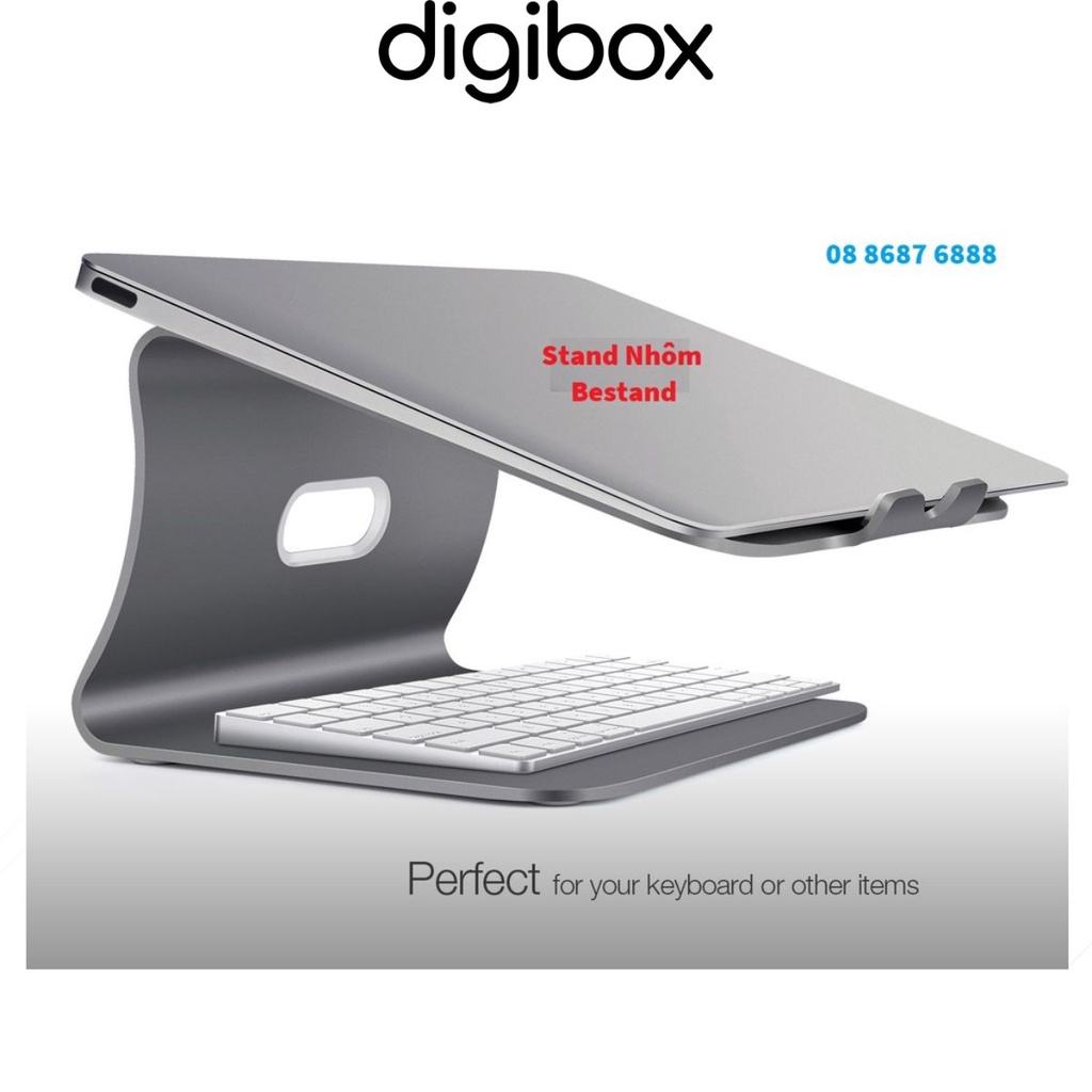 Đế nâng tản nhiệt stand nhôm Bestand cho Laptop Macbook S102 Cao Cấp