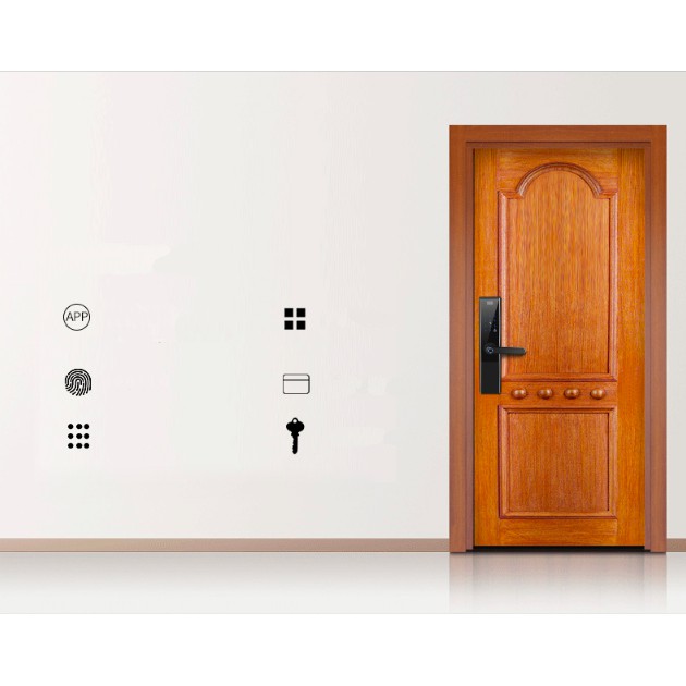 Khóa cửa điện tử thông minh 6 chức năng SmartEuro - tặng 4 thẻ IC - The Royal's Furniture