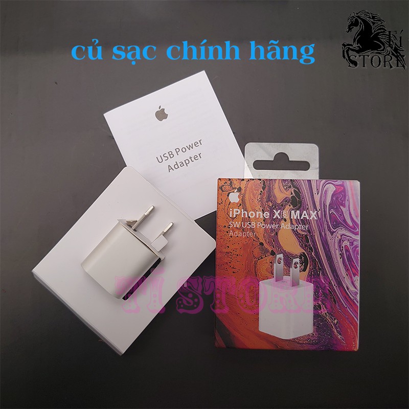 sạc iphone ,bộ cáp sạc iphone chính hãng, sạc chuẩn cho các dòng từ ip5 đến ip13 [Bảo Hành 12 Tháng]