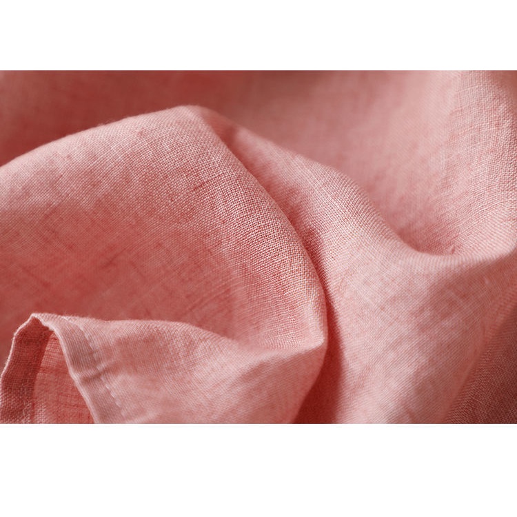 Áo Sơ Mi Cotton Lanh Tay Dài Cổ Đứng Chống Nắng Màu Hồng Thời Trang Mùa Thu 2022