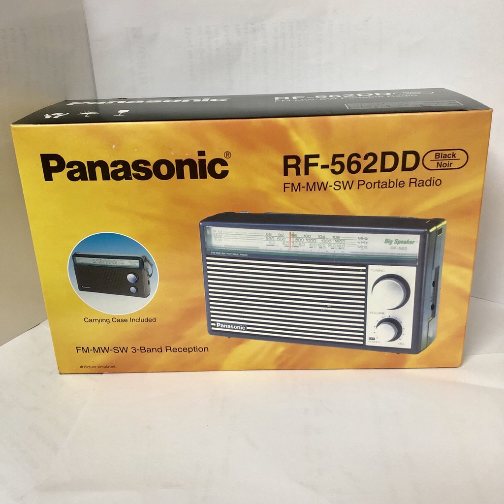 Chính hãng,đài Radio Panasonic FM-MW-SW cầm tay dùng pin,điện (RF-562D)