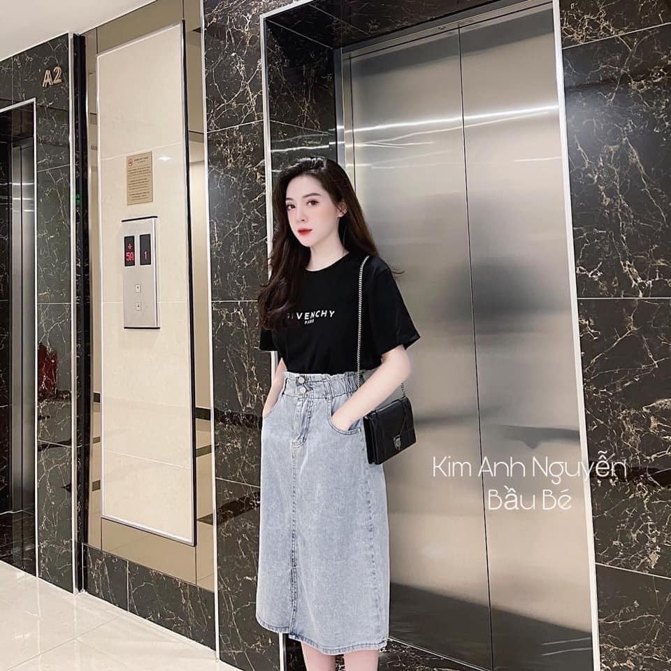 [Mã FAXANH55 giảm 10K đơn 50K] Chân váy jeans xẻ 2 màu cạp chun mã 1228+1229 ( kèm ảnh thật ) | BigBuy360 - bigbuy360.vn