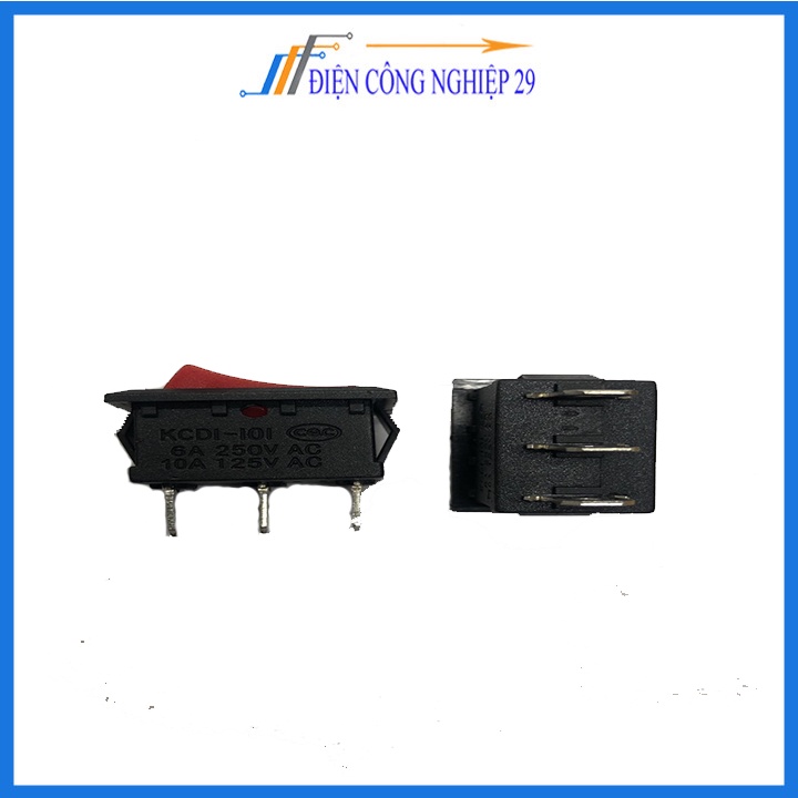 Công Tắc Bập Bênh KCD1 250VAC-6A Có Đèn