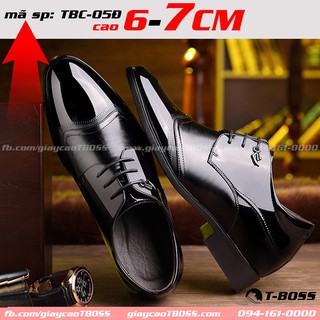 giày cao Công Sở TBC-05Đ; Tăng chiều cao 6cm - 7cm - GIÀY CAO T-BOSS
