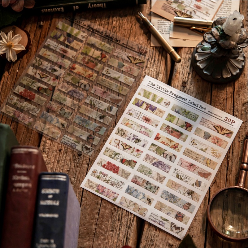 Sticker- Set 60 Retro Stickers Trang Trí Dán Trên Mọi Bề Mặt Chống Nước