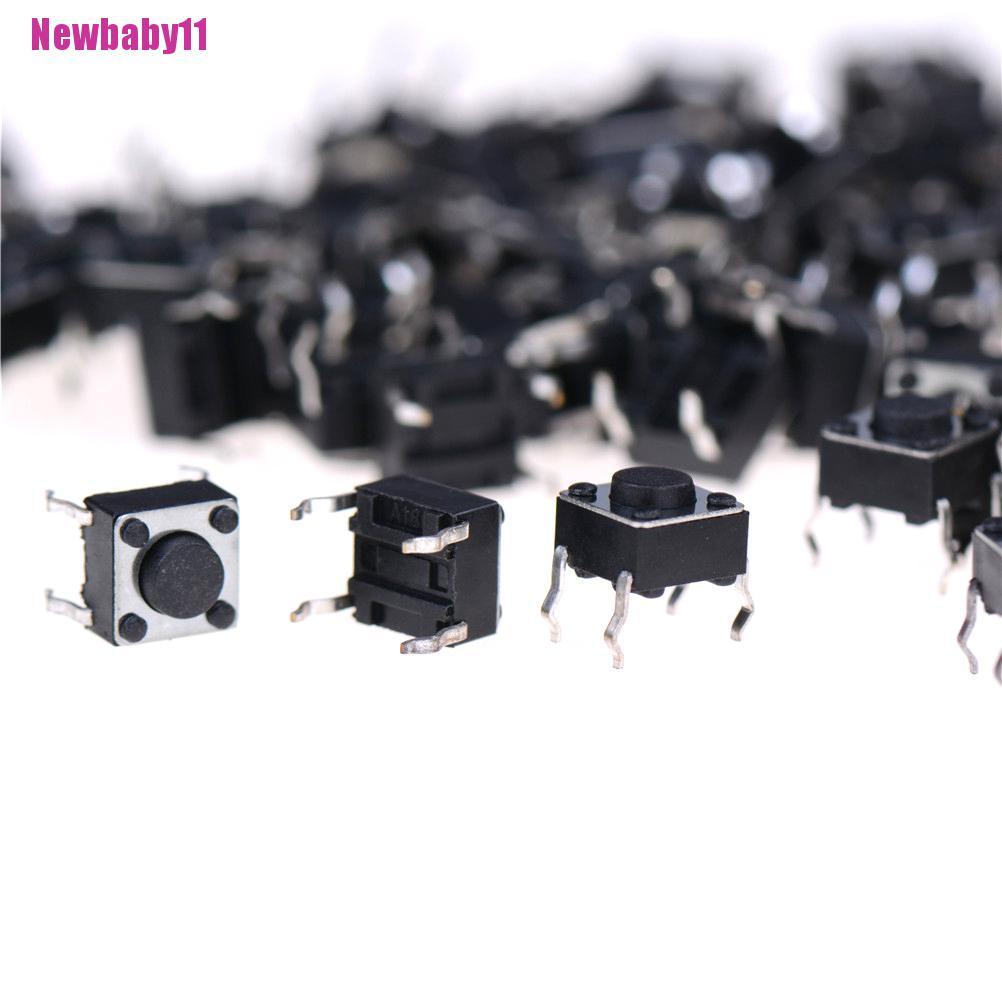 Set 100 Công Tắc Nút Nhấn 6x6 X 4.5mm Pcb 11