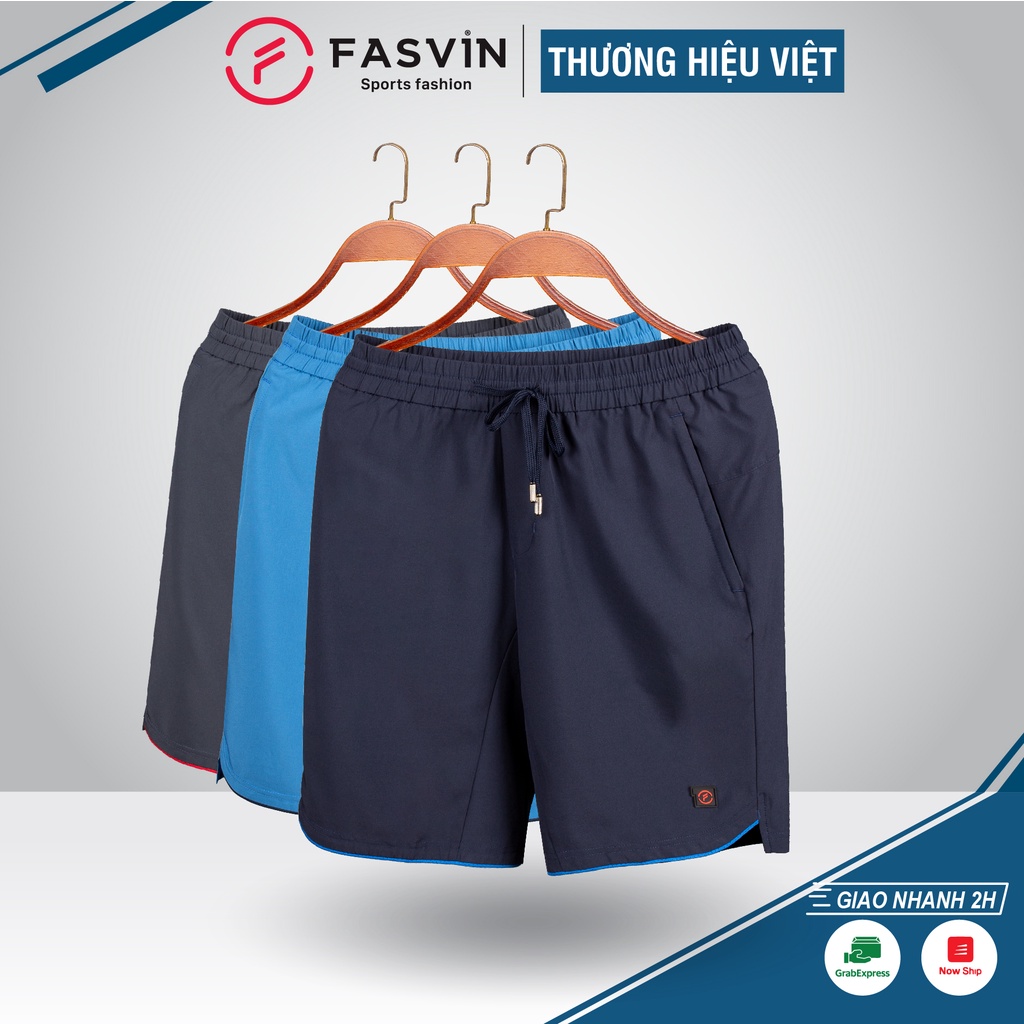 Quần short thể thao nam Fasvin S21436.HN chất liệu cao cấp mềm mịn màu sắc tươi tắn, trẻ trung