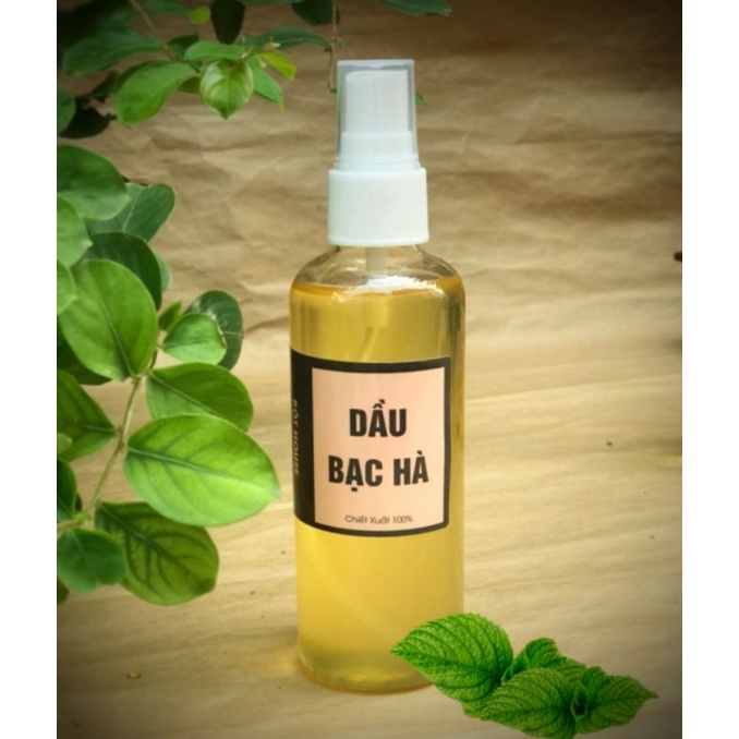 DẦU TẨY TRANG DƯỠNG DA LÁ  BẠC HÀ  NHÀ BỘT