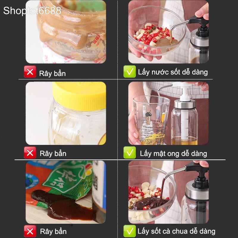 BÌNH ĐỰNG MẬT ÔNG, SỐT CÀ CHUA, TƯƠNG ỚT ĐA NĂNG VỚI VÒI XỊT THÔNG MINH (Kho hàng Hà nội) | BigBuy360 - bigbuy360.vn