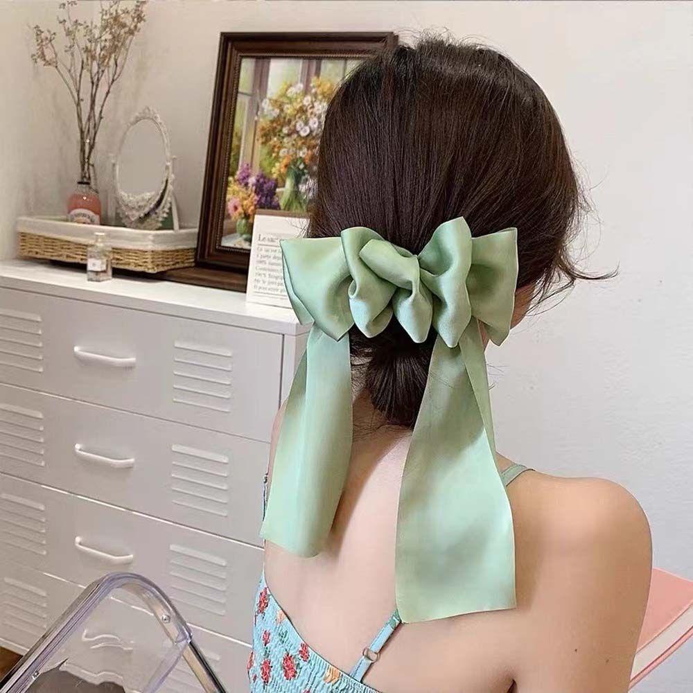 Kẹp Tóc Hình Nơ Sợi To Thời Trang Cho Nữ