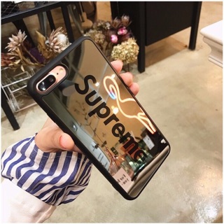 Ốp dẻo tráng gương Supreme iphone 6/6s 6plus