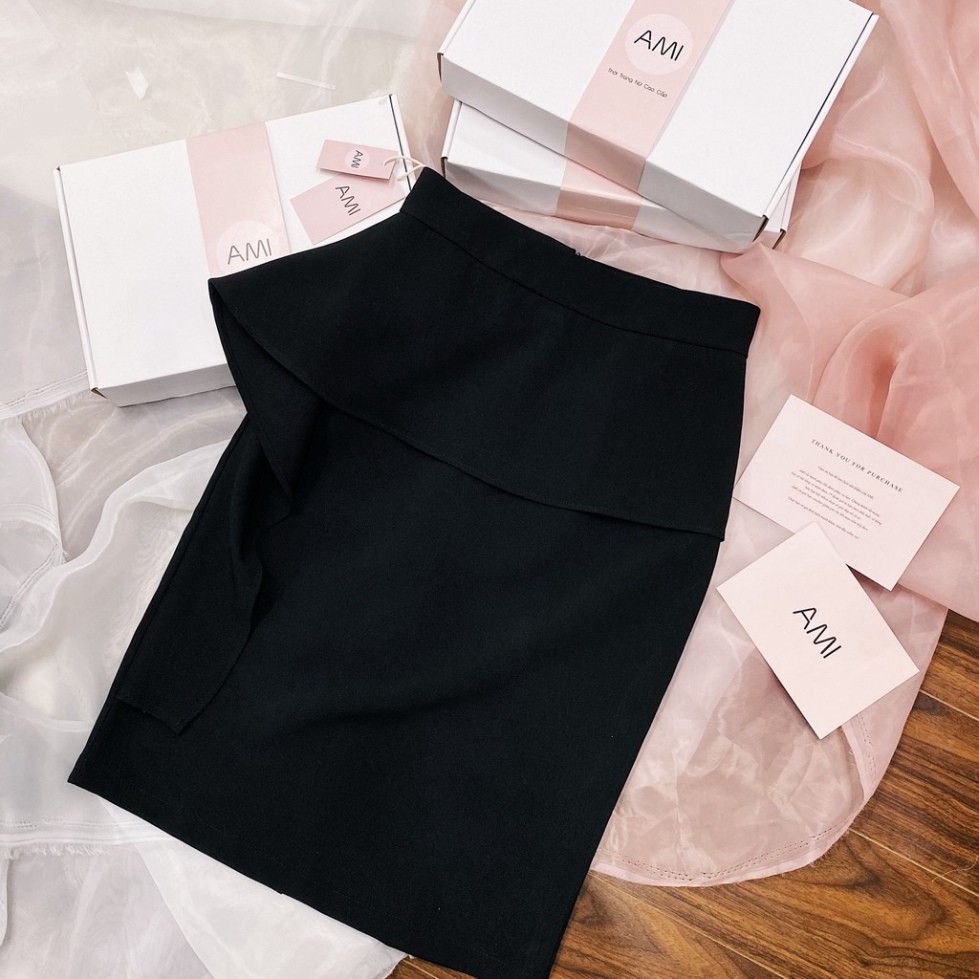 (Ảnh Thật) Chân Váy Công Sở Thiết Kế Bèo AMI Hàng Đẹp