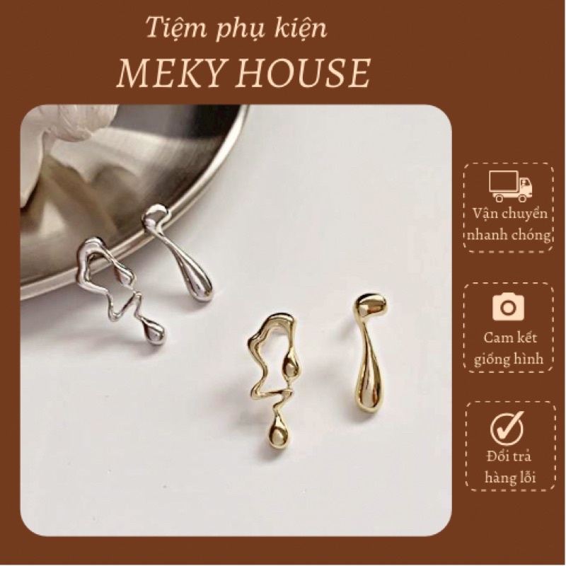 Khuyên tai giọt nước cách điệu thời trang hàn quốc dành cho nữ