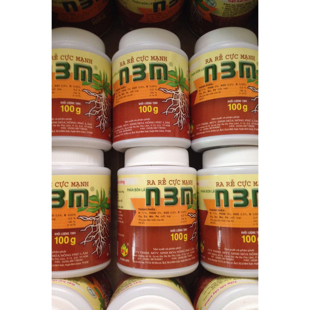Hộp Phân Bón Lá N3M 100gr - Ra Rễ Cực Mạnh