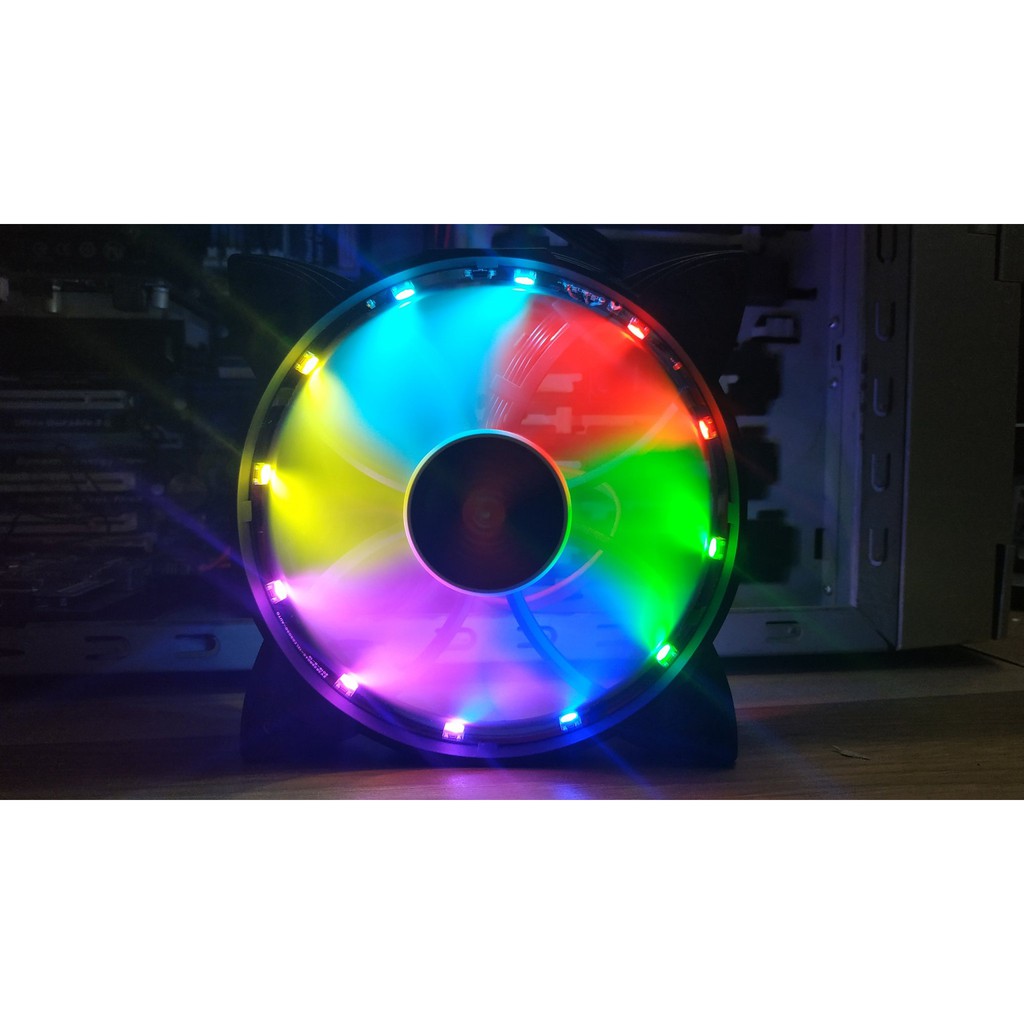 Fan Coolmoon K1 RGB Auto New tự đổi màu cắm trực tiếp nguồn