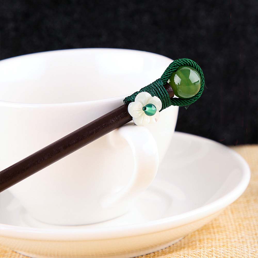 Trâm cài tóc bằng gỗ phong cách trung hoa độc đáo