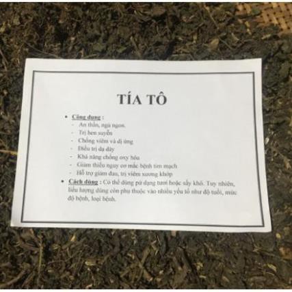 500gr lá tía tô khô thơm ngon chuẩn loại 1