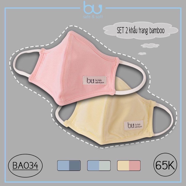 Bu Set 2 Khẩu Trang Chống tia Uv cho bé | BigBuy360 - bigbuy360.vn