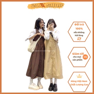 Yếm Kaki Cài Cúc Baby Doll Chất Kaki Loại 1 Dầy Cam Kết Form To Chuẩn Ảnh Hot Trend