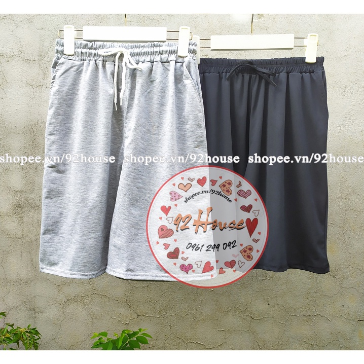 Quần short thun trơn basic thể thao nam nữ thời trang ulzzang quần đùi unisex