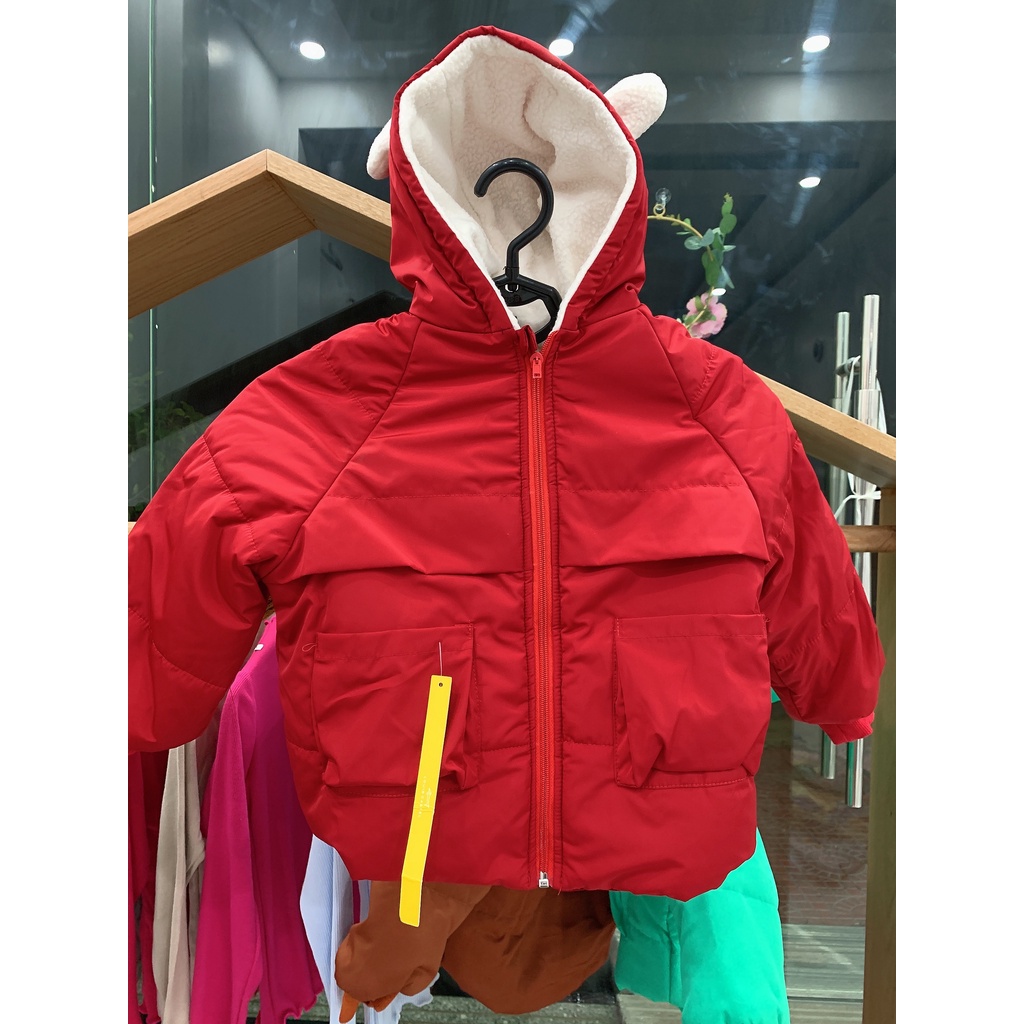 Áo Phao Lông Cừu 3 Lớp , Áo Khoát Cho Bé Trai Bé Gái Nhiều Màu Sắc