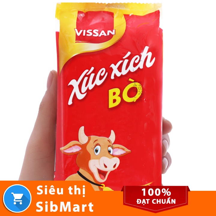 Xúc xích Bò tiệt trùng Vissan 160g (4 cây) - Siêu Thị SibMart - SB0032