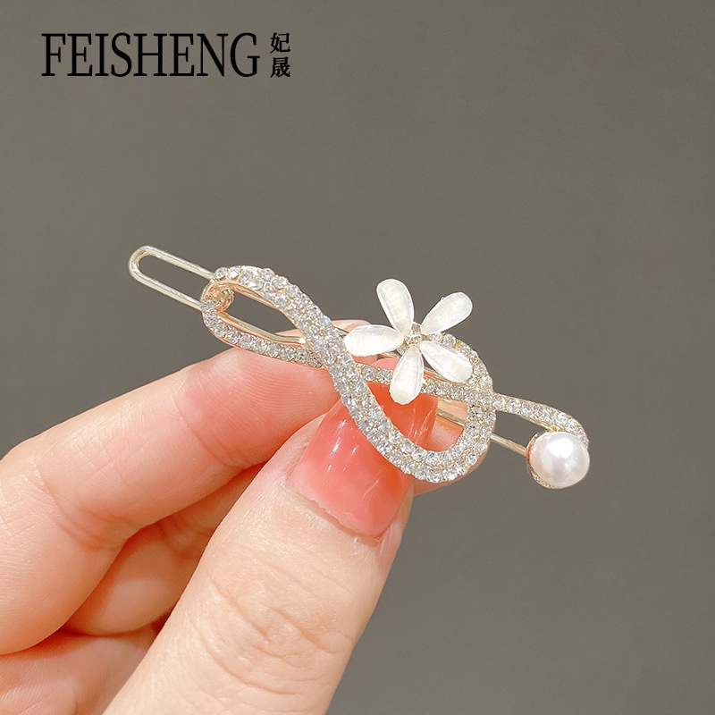 Kẹp Tóc Hình Chú Ếch Bằng Thủy Tinh Phong Cách Hàn Quốc Thanh Lịch