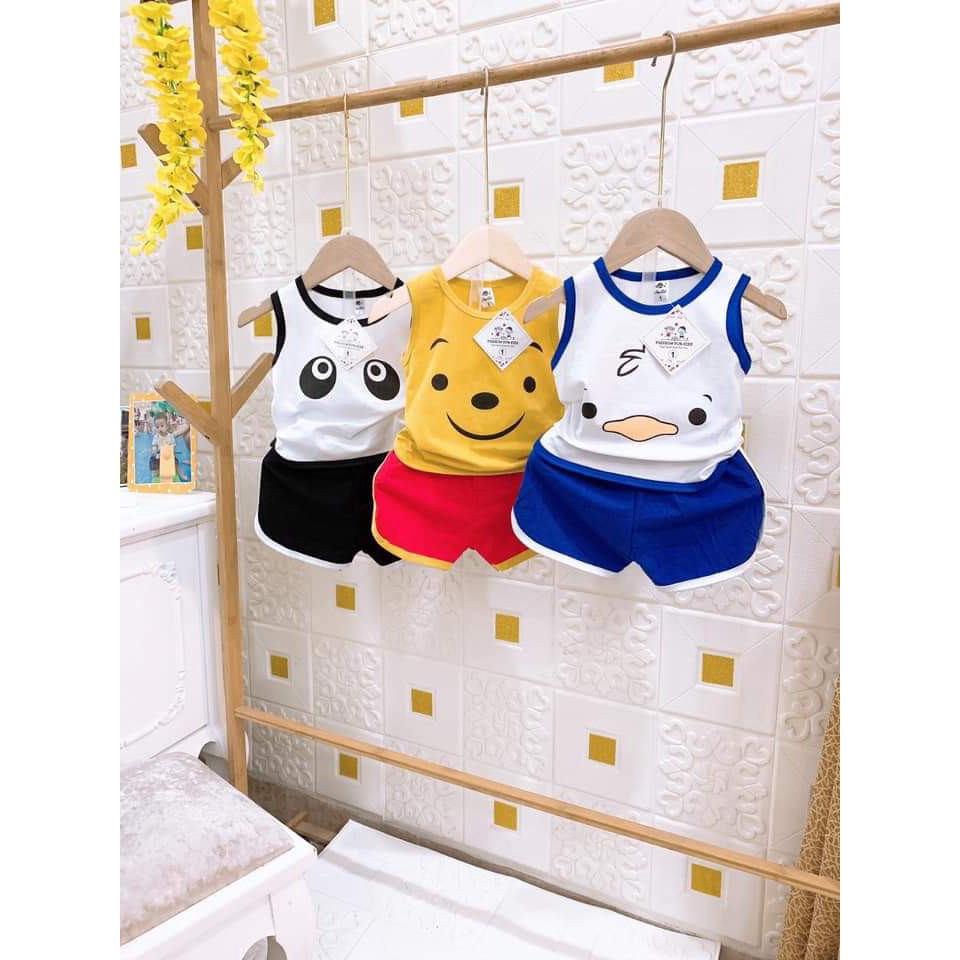 [shop mẹ và bé] Bộ quần áo trẻ em gấu vịt QATE487 cho bé sơ sinh đến 18kg siêu rẻ