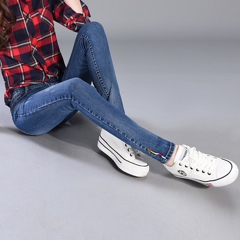 Quần bò nữ 🍎FREE SHIP🍎Quần jean nữ cạp siêu cao Q18 [quần jean đẹp] | BigBuy360 - bigbuy360.vn