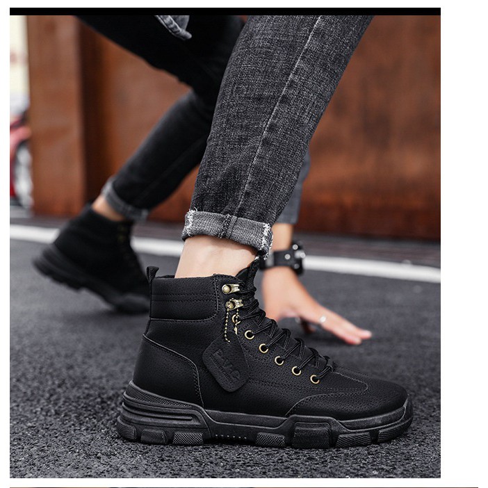 ( HOT Đẹp)Giày cổ cao thời trang nam cao cấp, Giày thể thao/ Sneakers  RM6003B 2 màu