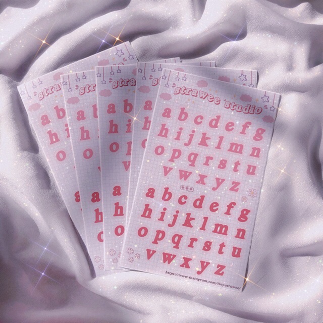 STRAWEE STUDIO - ALB 2. ALPHABET STICKER