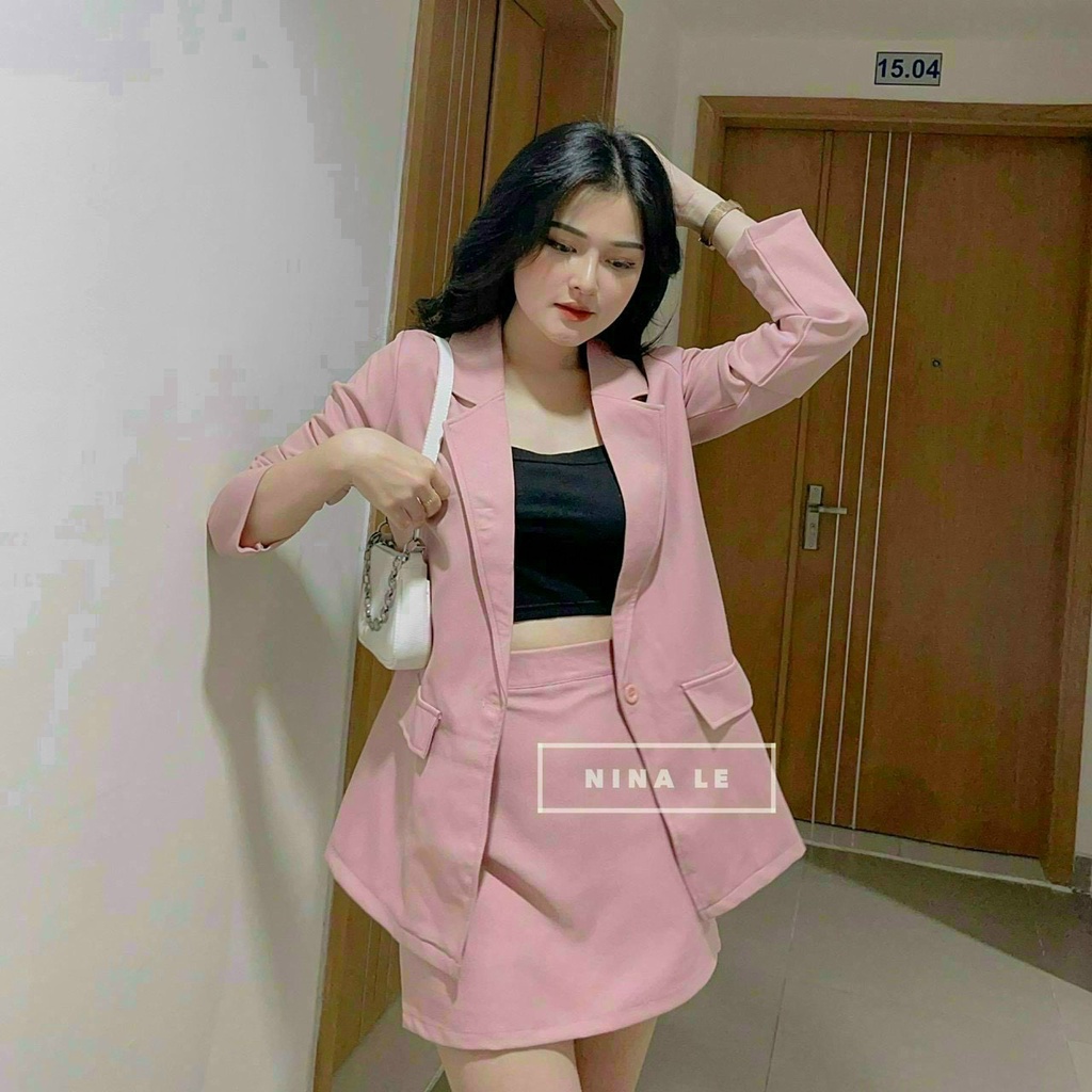 SÉT VÉT FORD KÈM LÓT COTTON + CHÂN VÁY PHONG CÁCH CÔNG SỞ XINH XẮN