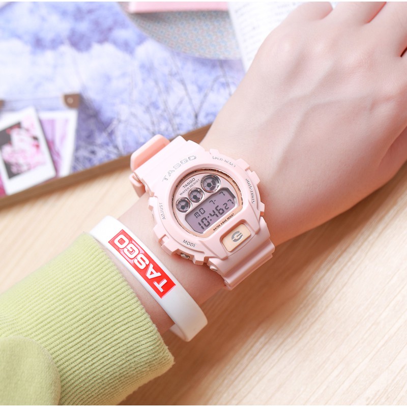 Đồng hồ thể thao nữ, đồng hồ điện tử TASGO dây đeo nhựa cao cấp mềm mại, chống nước tốt bảo hành 1 năm T111 | BigBuy360 - bigbuy360.vn