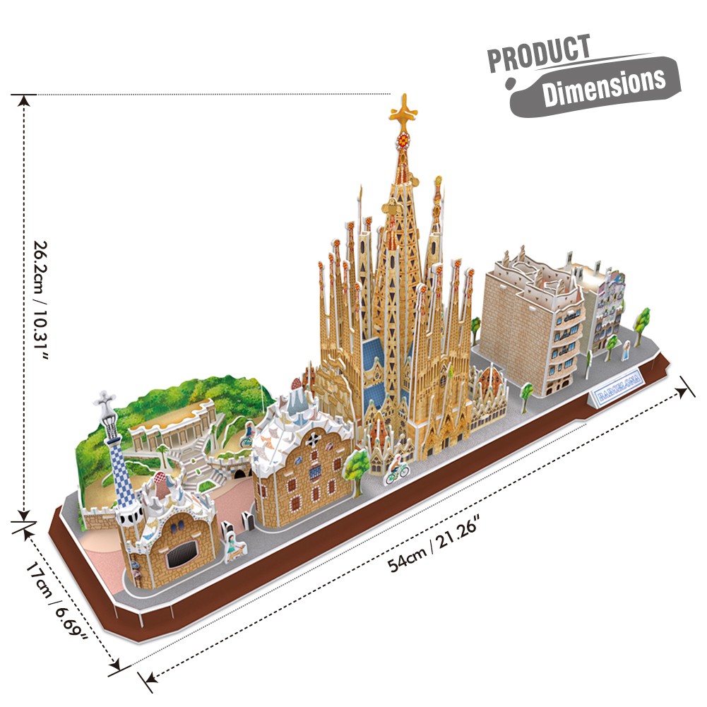 Mô hình lắp ghép giấy 3D CubicFun - Mô hình thành phố CityLines Series