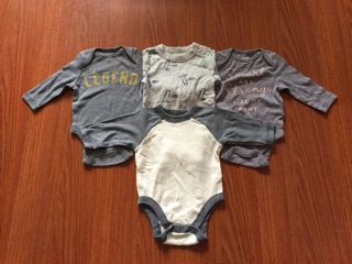Set 4 Bodysuit Chip Dài Tay Old Navy