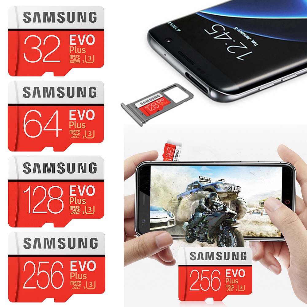 Thẻ nhớ Samsung Pro Evo 32GB / 64G / 128G / 256GB Micro SD Samsung Pro Evo Plus Class 10 TF | BigBuy360 - bigbuy360.vn