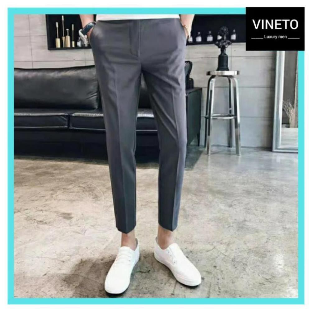 Quần tây( âu ) nam màu đen kiểu dáng Hàn Quốc Cao Cấp | BigBuy360 - bigbuy360.vn