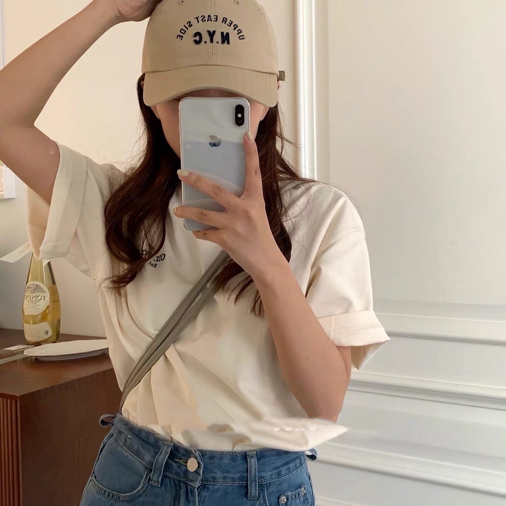 Nón lưỡi trai MG STUDIO thêu nổi chữ NYC sành điệu có 7 màu sắc tuỳ chọn