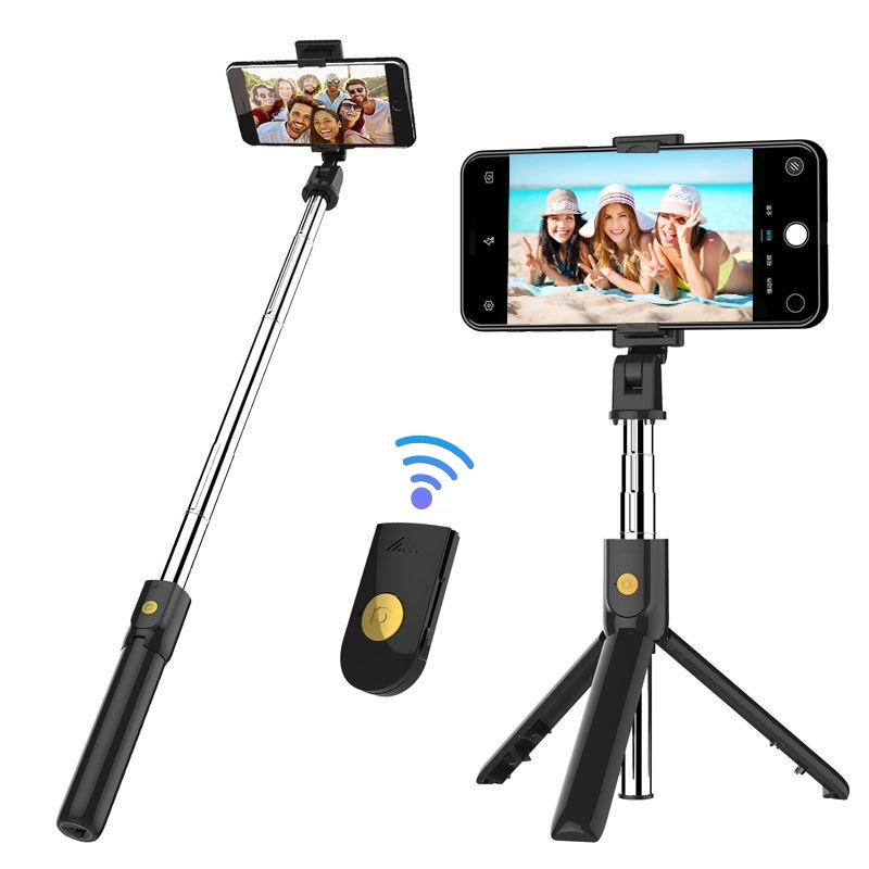 Gậy chụp ảnh tự sướng kết nối Bluetooth 3 trong 1 có thể gấp lại được