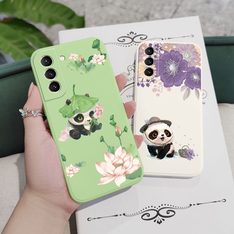 Ốp Điện Thoại Mềm Hình Gấu Trúc Sáng Tạo Cho Samsung Galaxy S21 S20 FE Ultra Plus