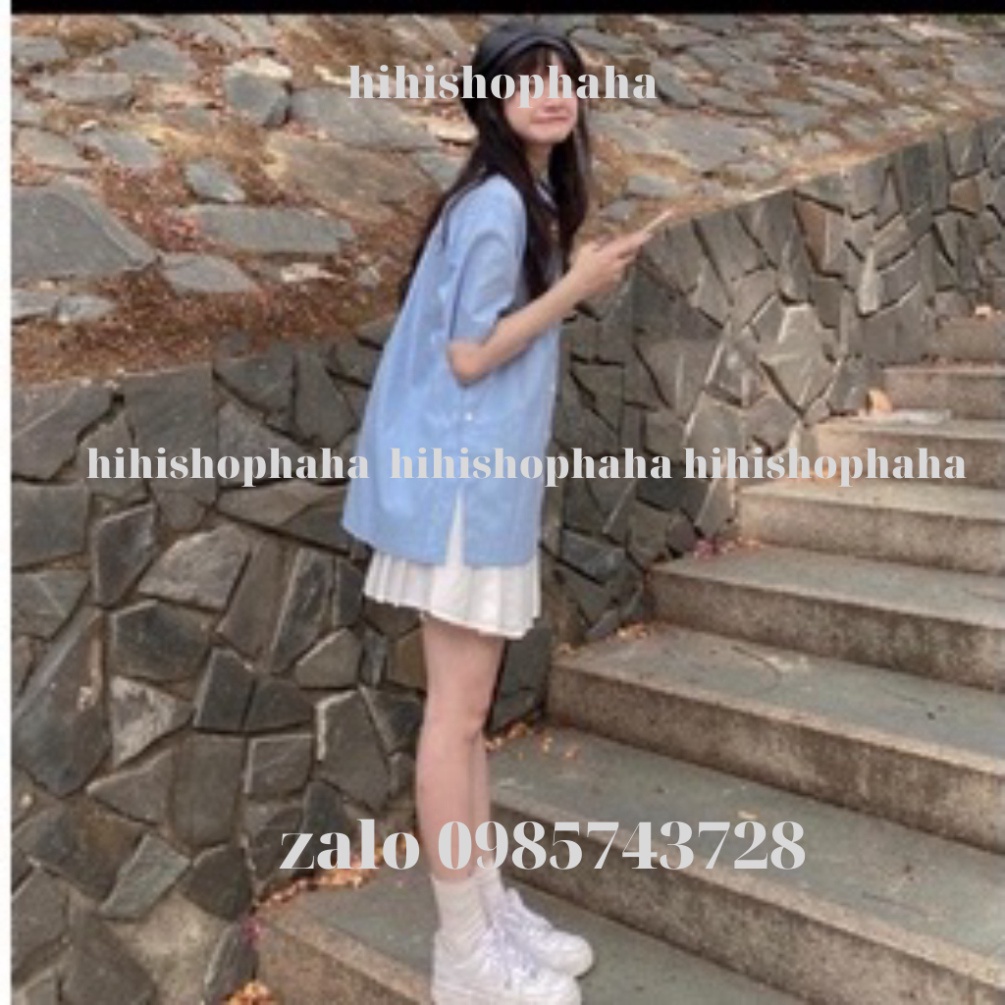 Áo kiểu nữ , Áo sơ mi xẻ cúc bên cách điệu phong cách Hàn Quốc A2444 hihishophaha | BigBuy360 - bigbuy360.vn