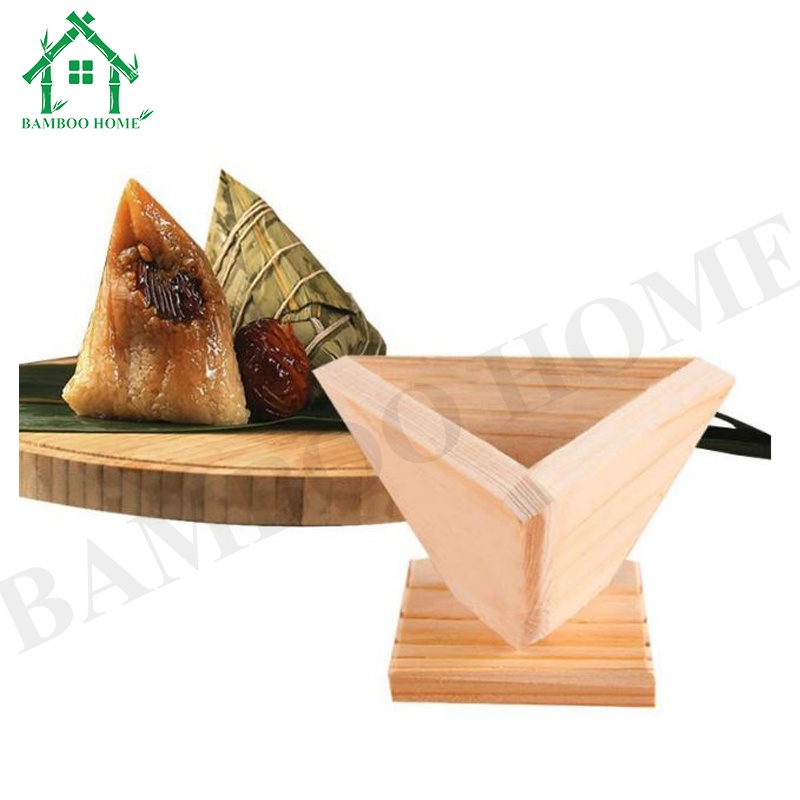 Khuôn làm bánh BAMBOO HOME, khuôn gỗ làm bánh hình tam giác thủ công nhanh chóng tiện lợi
